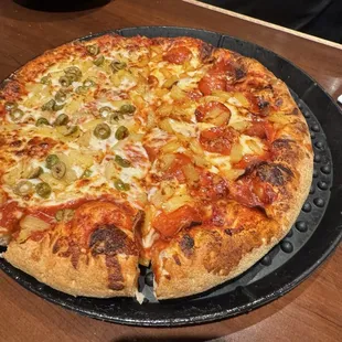 pizza, food