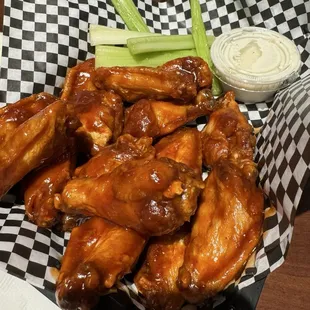By far the best wings I&apos;ve had these are honey barbecue