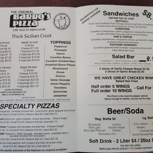 menu as of 1/13/24