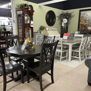 Solid wood dining sets available in many finishes