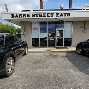 the outside of the building