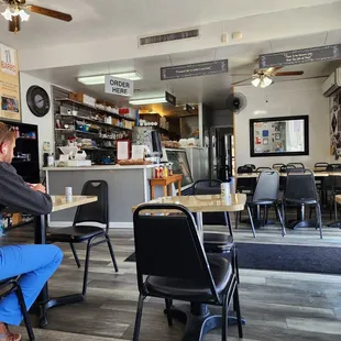 a man sitting at a table