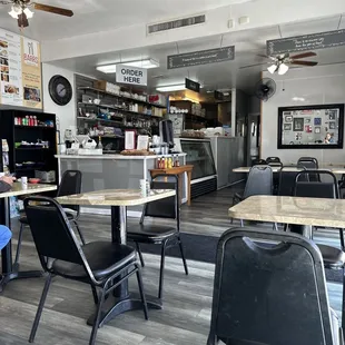 the interior of a restaurant