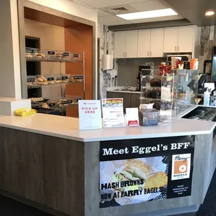 the counter area