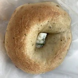 Bagel &amp; Flavored Cream Cheese (scallion)