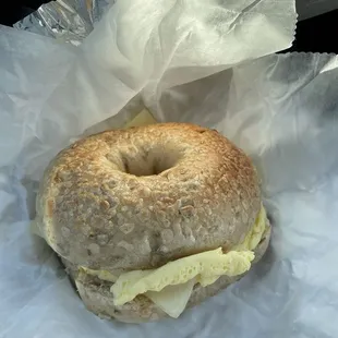 Egg and Cheese bagel