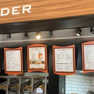 Menu board