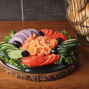 Lox platter.