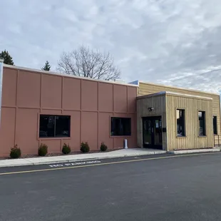 the exterior of the building