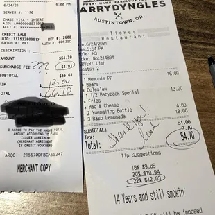 Two different bills!