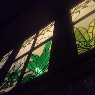 a stained glass window