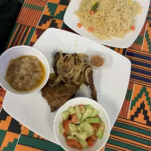 Chicken with vermicelli