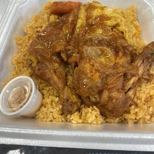 Jollof rice w/chicken