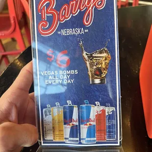 the menu