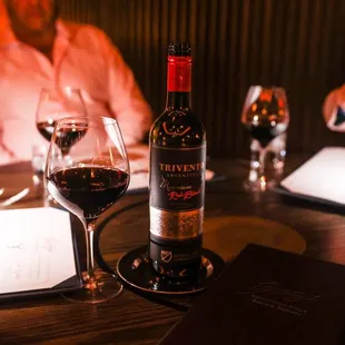 Such an excellent wine - Trivento from Argentina, paired well with our steak course
