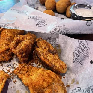 Wings &amp; Breaded Mushrooms
