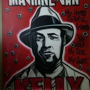 a painting of a man wearing a hat