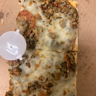 a slice of pizza
