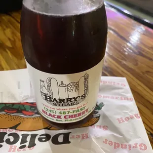 a bottle of beer on a table