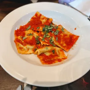 Ravioli ricotta and spinach