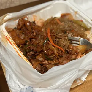 Tiny bits of chicken