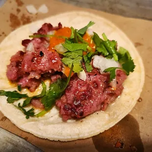 Seared chorizo taco - $2.85