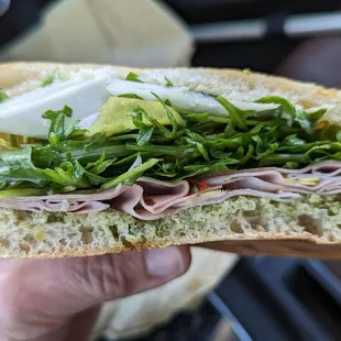 Mortadella sandwich