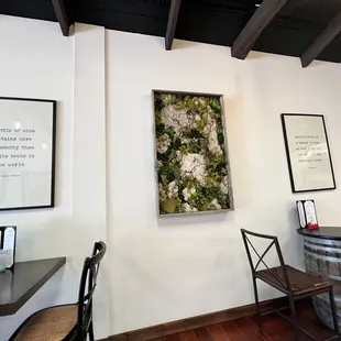the interior of the tasting room