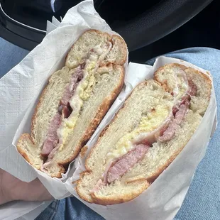 Ham sausage croissant
