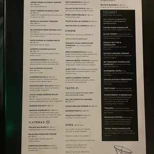 Food Menu (including happy hour) Nov 2022