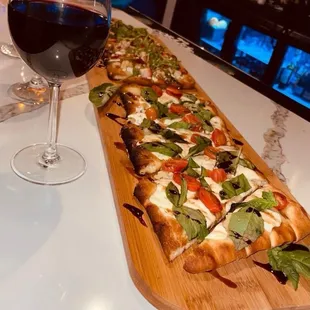 Wine and flatbread