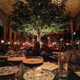 Inside dining area. Espresso martini.