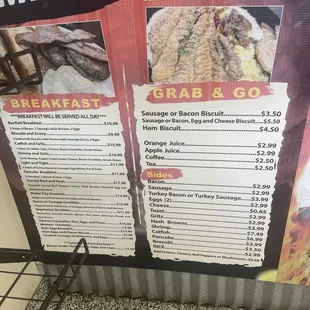 Breakfast Menu