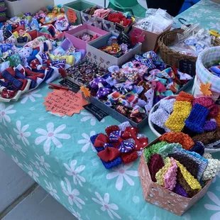 a variety of items on a table
