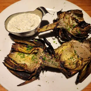 Grilled Artichoke with Roumalade