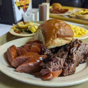 2 Meat Plate - Brisket and Smoked Sausage