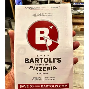 Bartoli&apos;s Chicago Style Pizzeria. Great Pizza &amp; Service! Corner Ashland Ave &amp; Huron St.   Dine In .Take Out. Delivery.Catering.