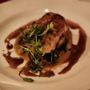 Walnut and Pear Stuffed Quail