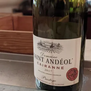 Our favorite bottle of red!