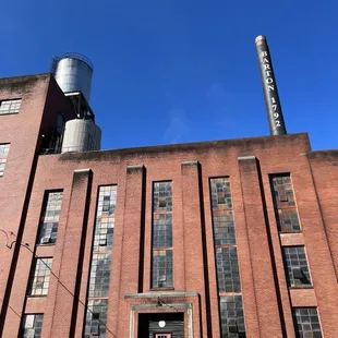 the front of the building