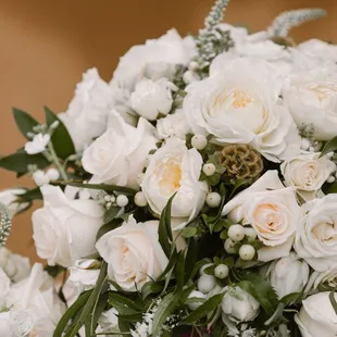 I showed Stephen multiple photos of flowers I wanted and he was able to make my compiled mess truly stunning!