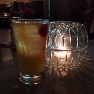 Whiskey Sour in the *romantic* candlelight.