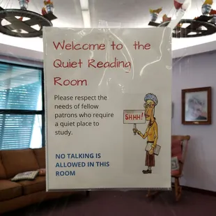 Quiet space for studying