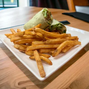 Black bean Burger Wrap