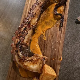 Charbroiled octopus with romesco sauce