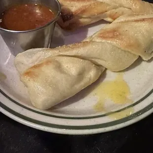 Yummy bread sticks for a fat old dude