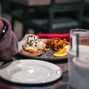 Eggs Benedict with salmon