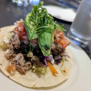 Kahlua pork taco - might have been a half pound of meat there