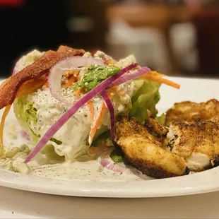 "The Wedge" add Blackened Grouper. Cooked perfectly. Absolutely Impressively Splendid. Winners circle Indeed OuiOui  :)...