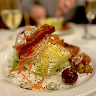 LOVE! Gorgeous super fresh Wedge salads add blackened salmon. They just keep getting more &amp; more beautiful. Moi fave :)...